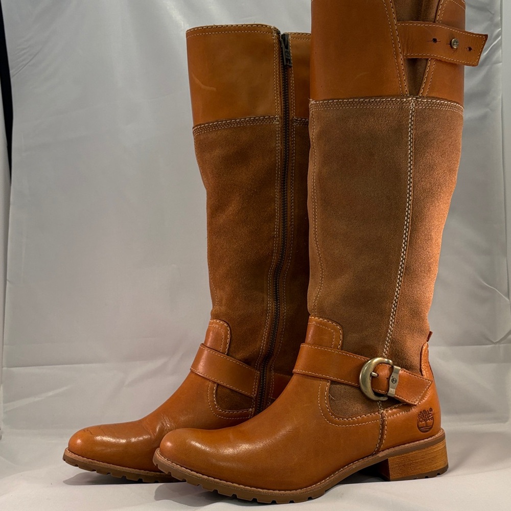 Timberland Tan Leather and Suede Boots 8.5 W